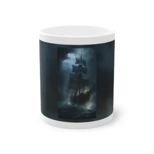 Old Sailing Ship at Night Mug