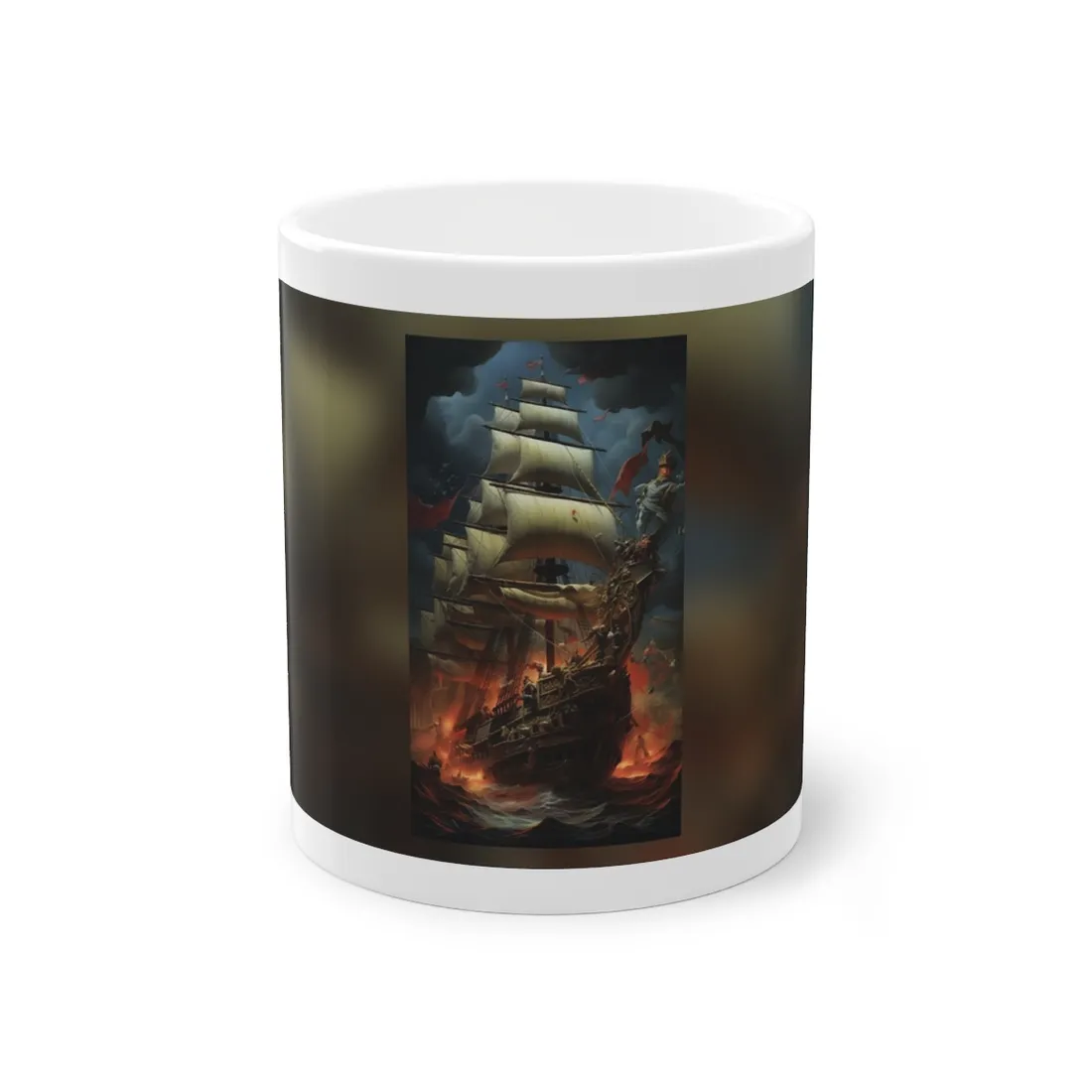 Pirate's Sunset Escape: A Moment on the Beach - Mug