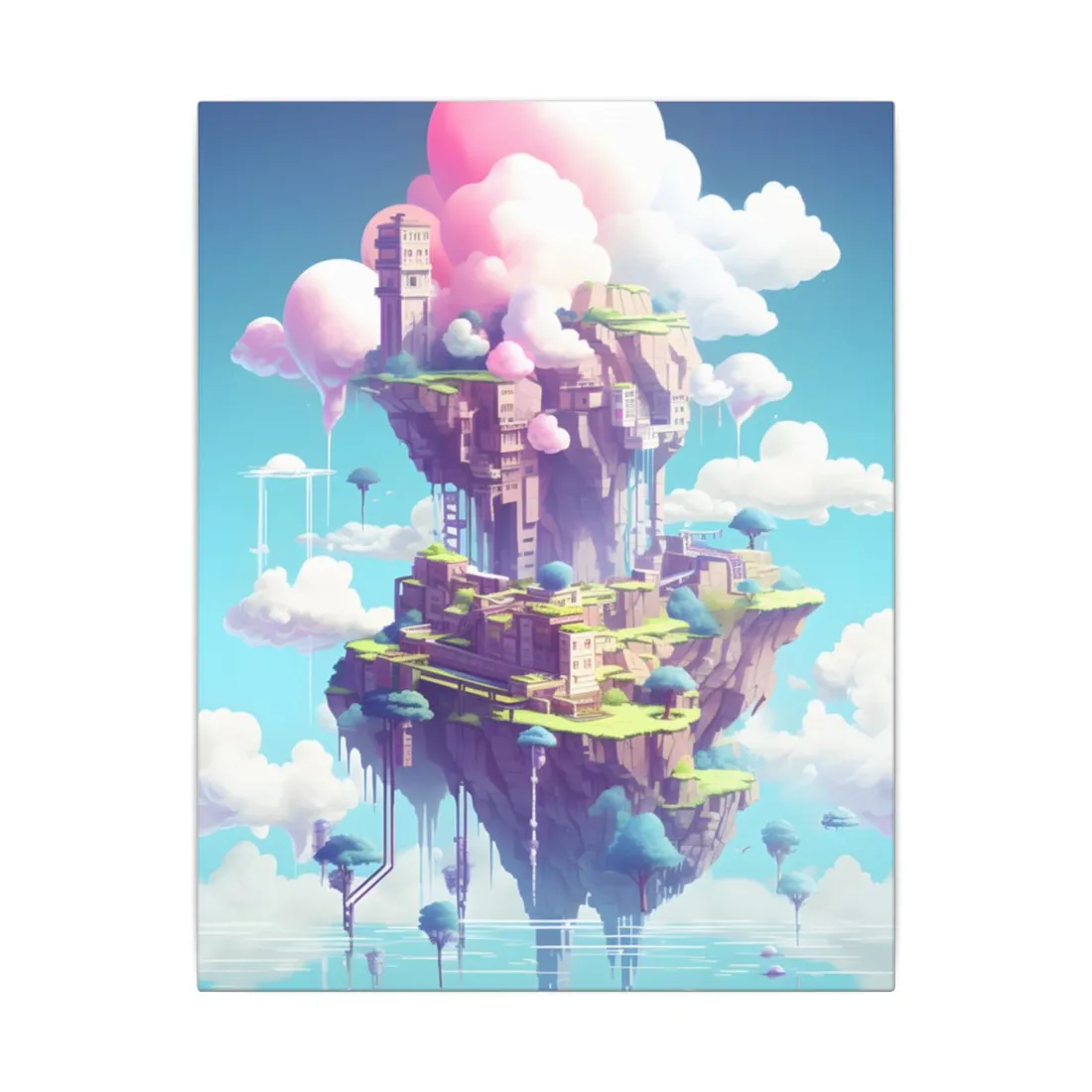 Pixel Art Cyber-Pet: Futuristic City - Canvas