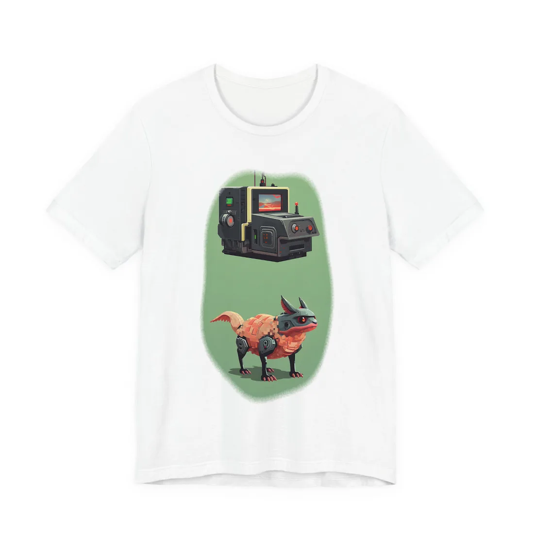 Pixel Art Cyber Pets: Gamified Friends - T-Shirt (White)