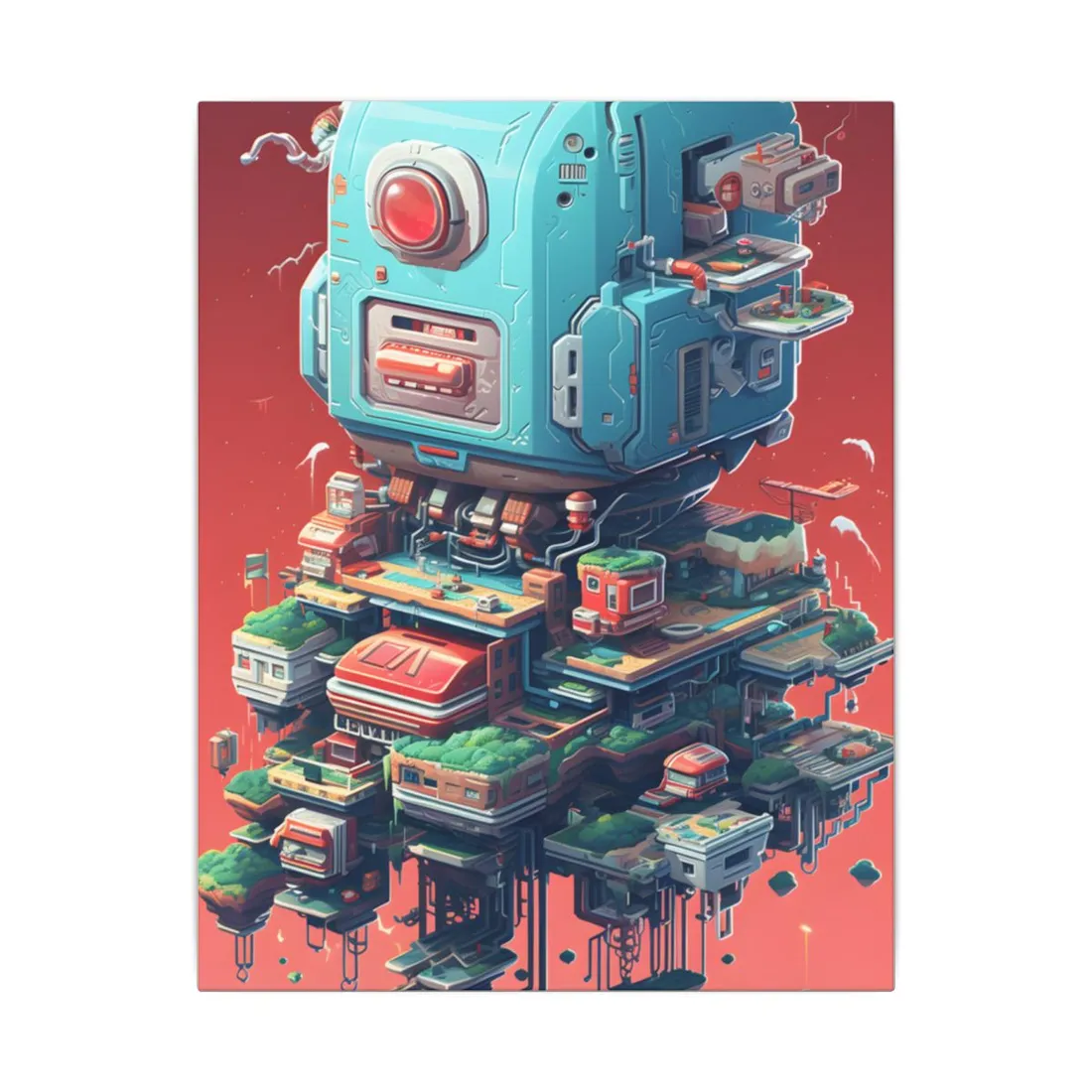 Pixel Perfect Cyber Pet - Canvas
