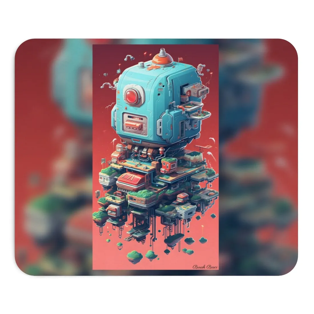 Pixel Perfect Cyber Pet - Mouse Pad