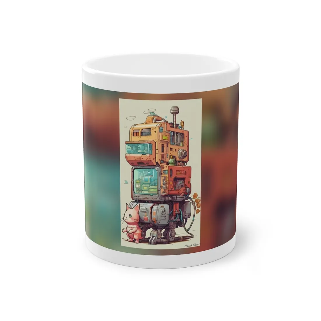 Pixel Perfect Cyber-Pet: Whimsical Gamified Art - Mug