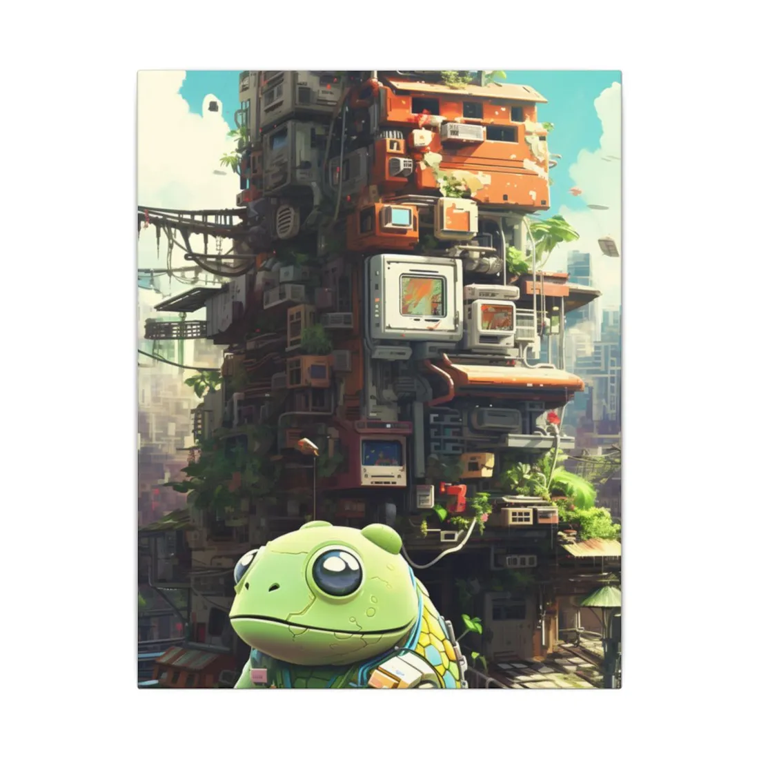 Pixel Play: Colorful Cyberpet Community - Canvas