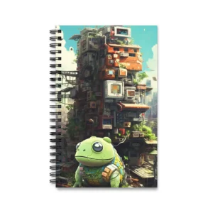 Creature Beside Monitor Tower Spiral Notebook