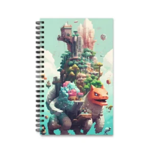 Island City on Giant Creature Spiral Notebook