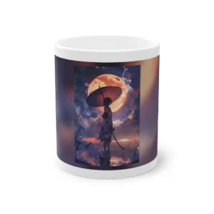 Woman in Kimono with Parasol Mug