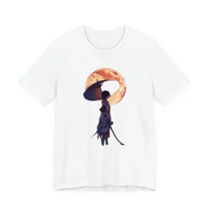 Woman in Kimono with Parasol T-Shirt