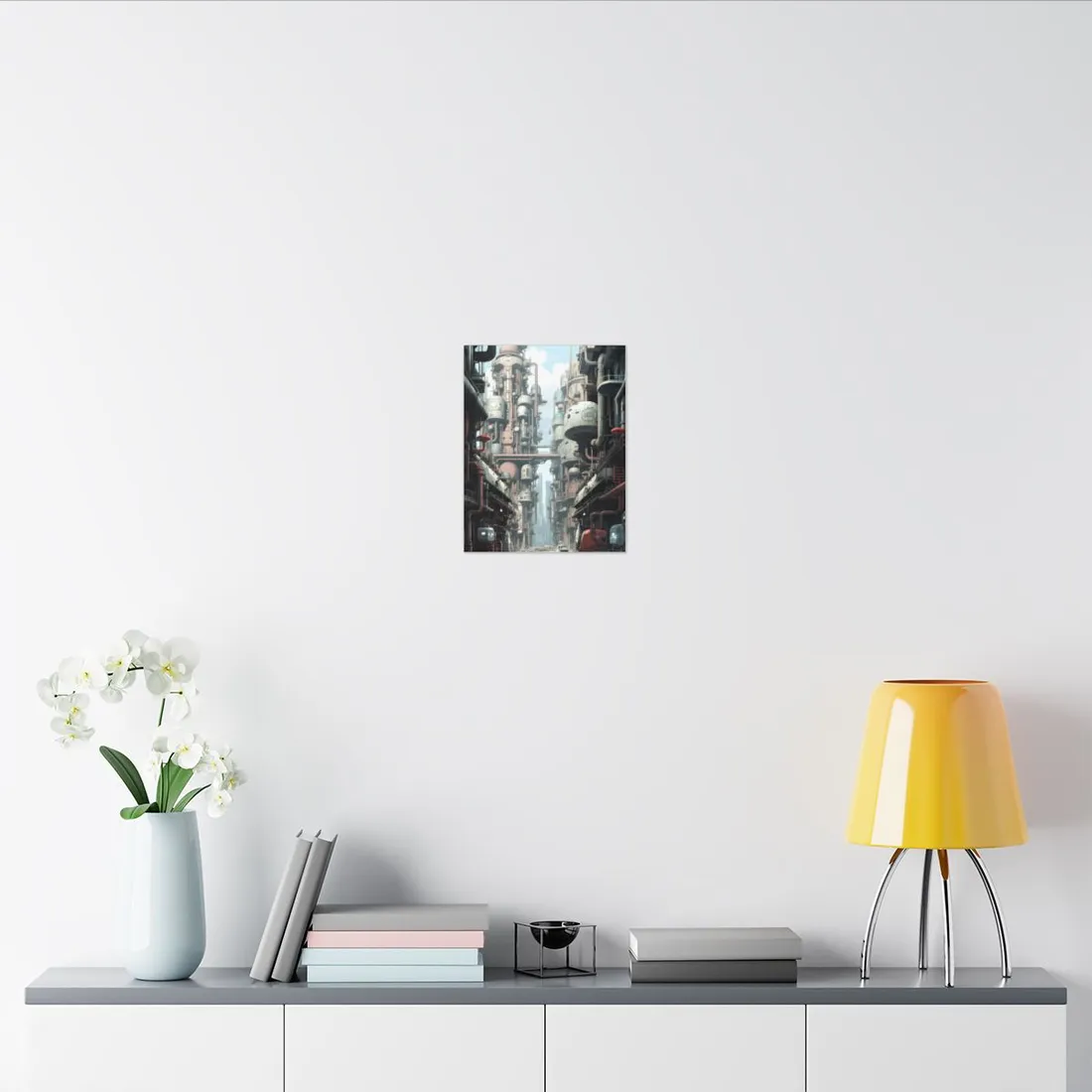 Post-Apocalyptic Metropolis: Forgotten Industrial Hub - Canvas