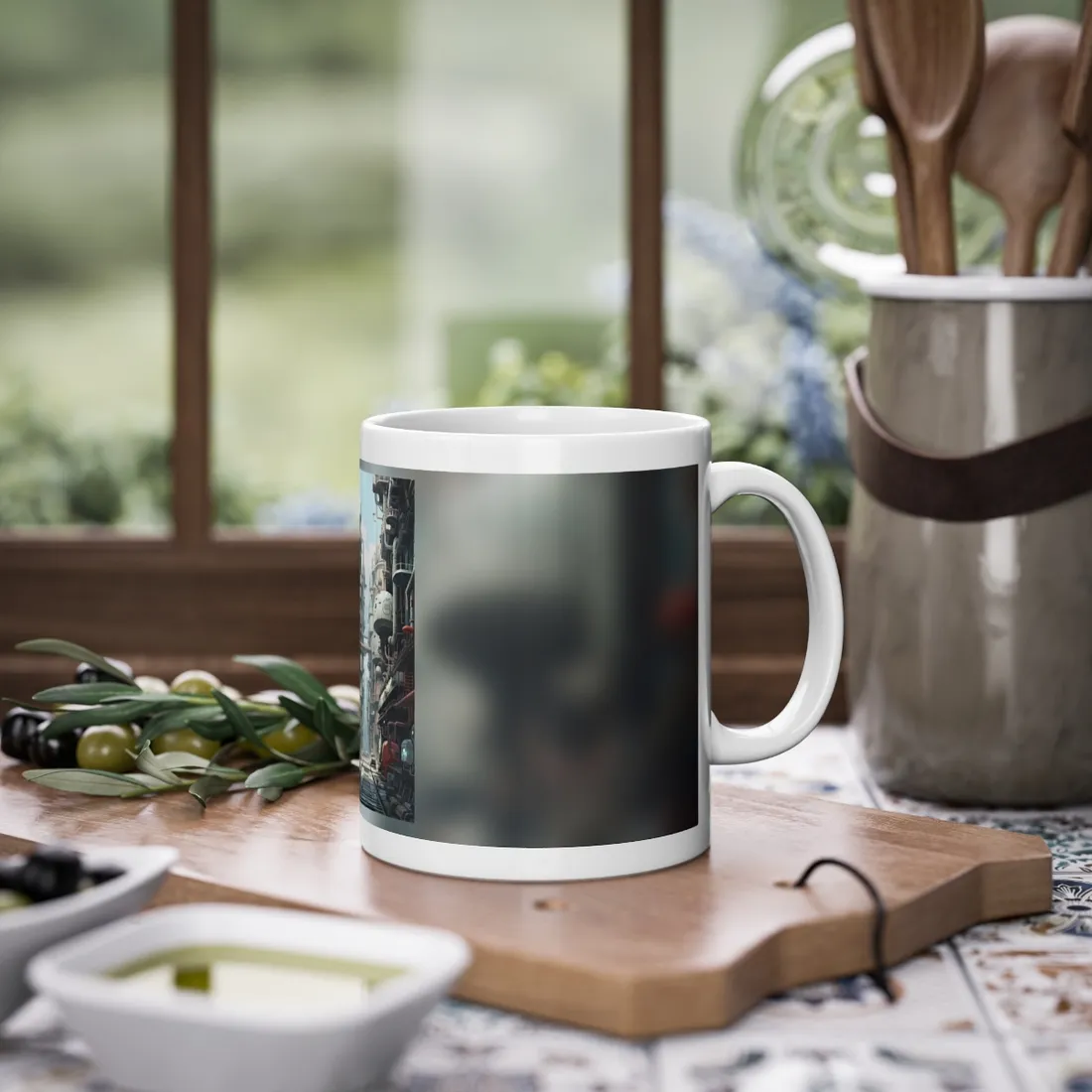 Post-Apocalyptic Metropolis: Forgotten Industrial Hub - Mug