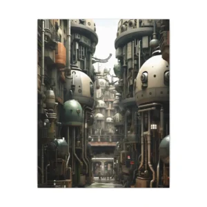 Domed Industrial Street Canvas Print
