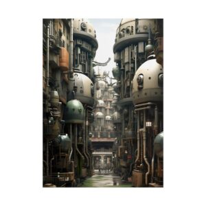 Domed Industrial Street Poster