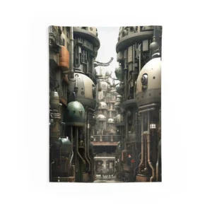 Domed Industrial Street Wall Tapestry