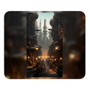 Futuristic City Street Mouse Pad