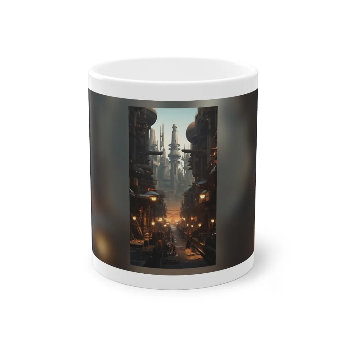 Post-Apocalyptic Steampunk City: Dystopian - Mug