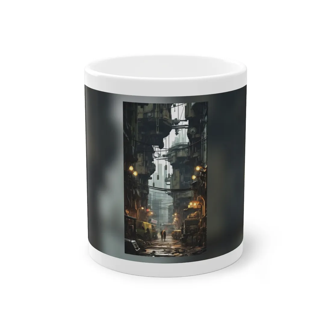 Post-Apocalyptic Steampunk Cityscape: Resilient Metropolis - Mug