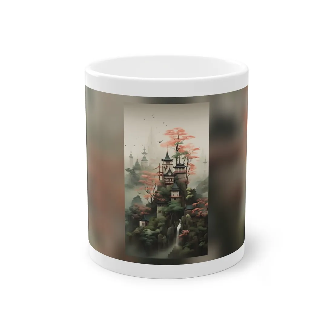 Post-Impressionist Landscape Masterpiece: Ash Magenta Dreams - Mug
