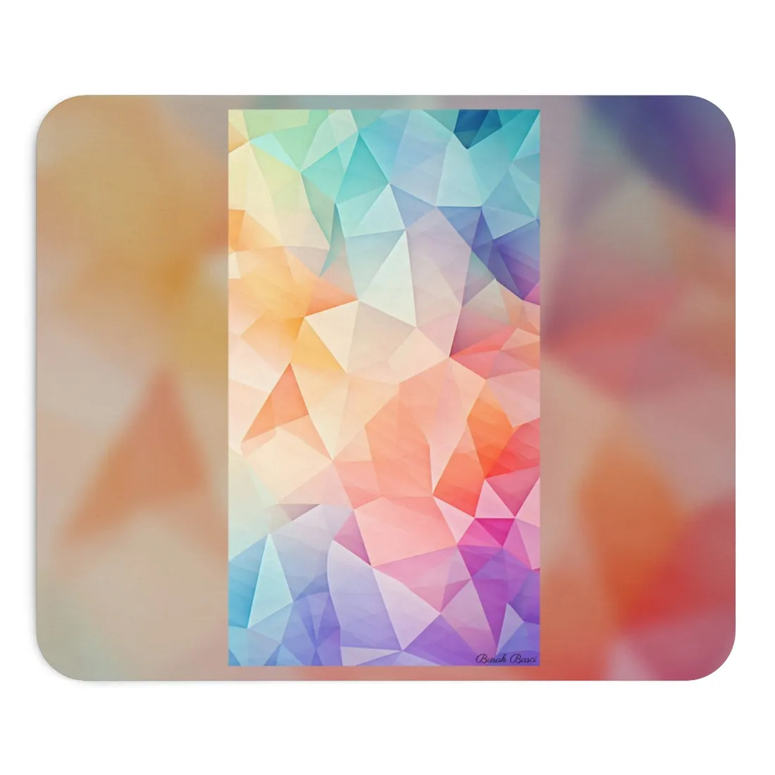 Prism Mosaic Home Decor: Pastel Color Wallpaper Art - Mouse Pad