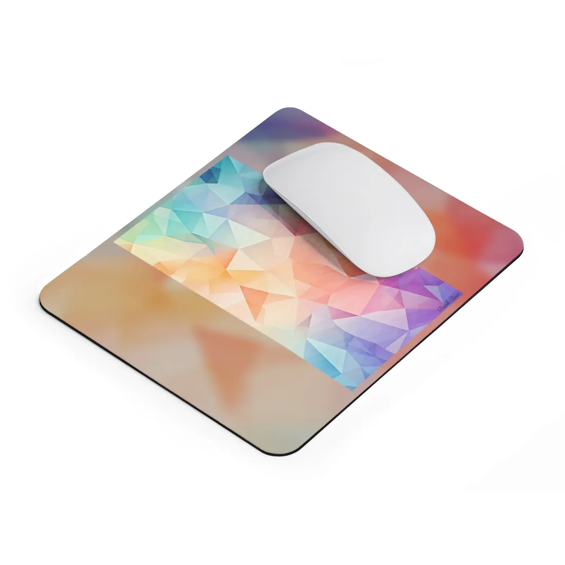 Prism Mosaic Home Decor: Pastel Color Wallpaper Art - Mouse Pad