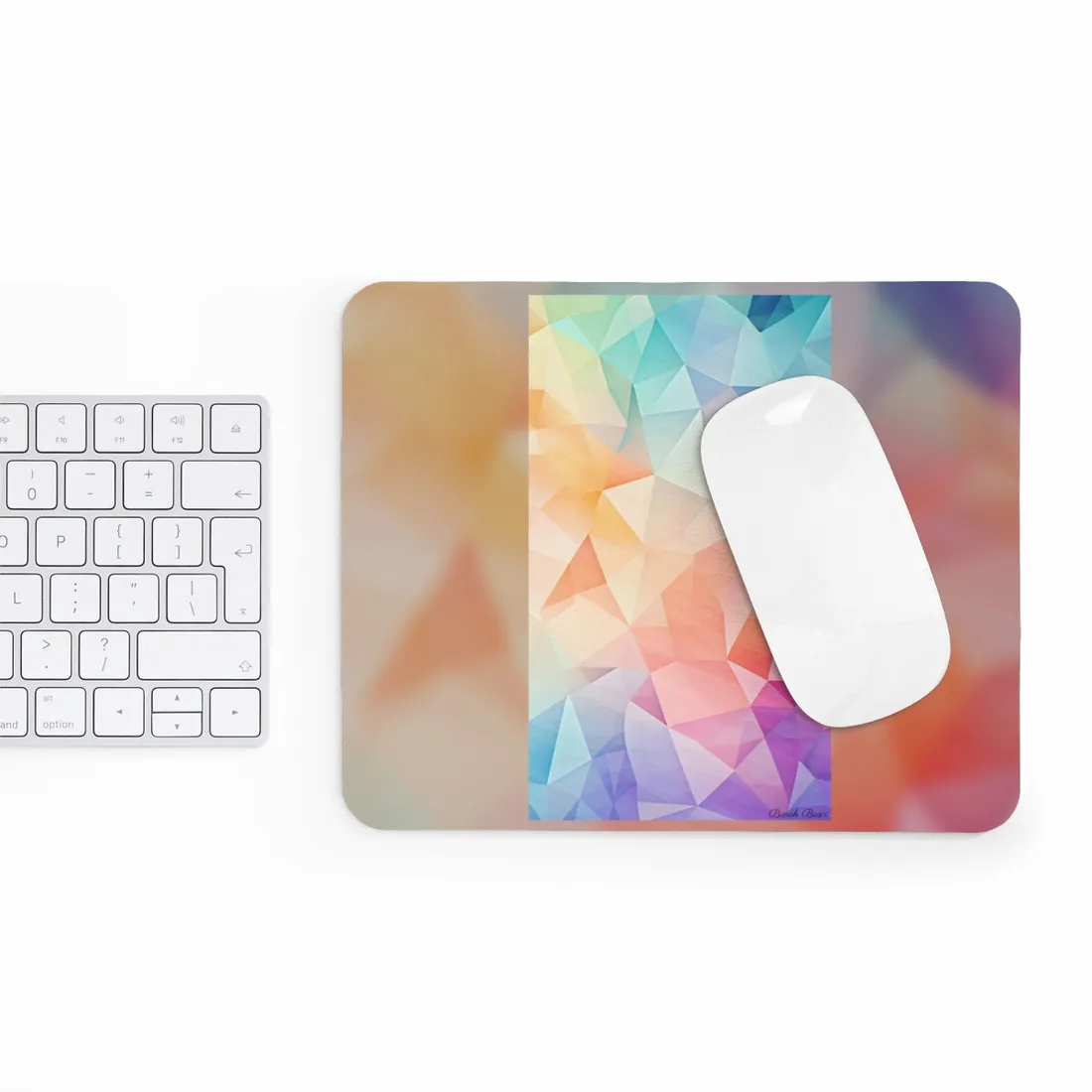 Prism Mosaic Home Decor: Pastel Color Wallpaper Art - Mouse Pad