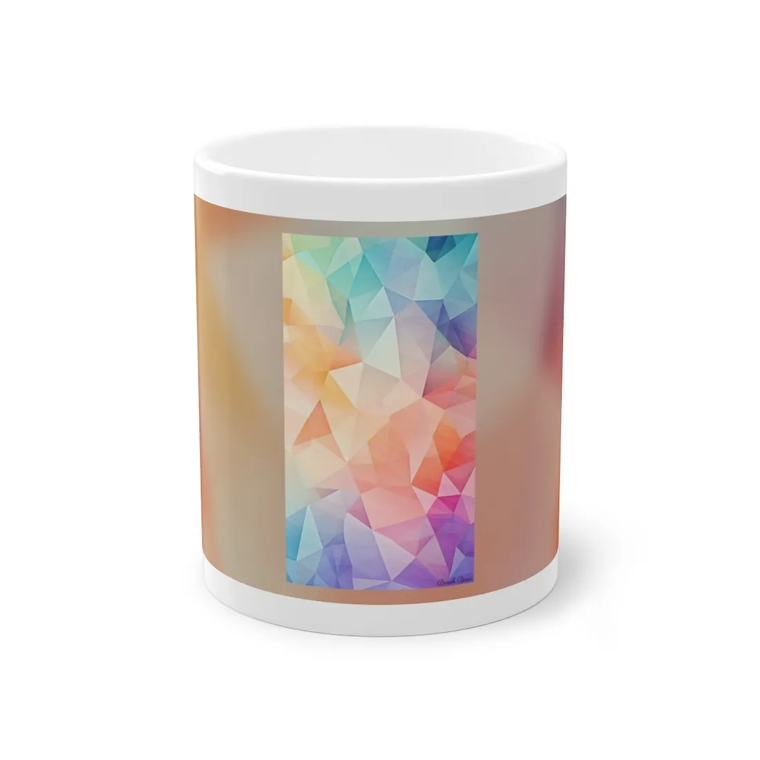 Prism Mosaic Home Decor: Pastel Color Wallpaper Art - Mug