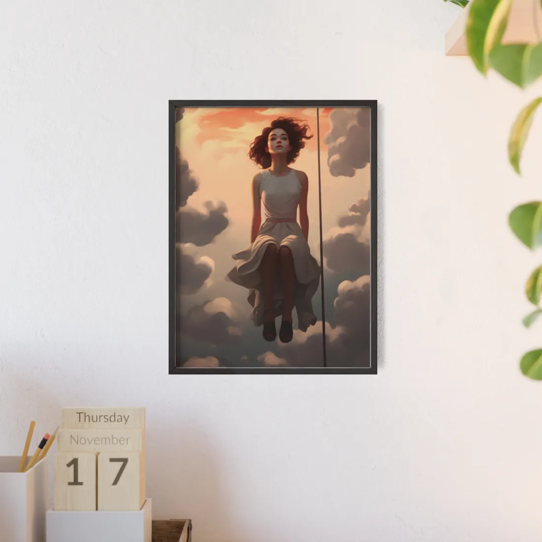 Productive Pen: Creative Writing in Progress - Framed Poster