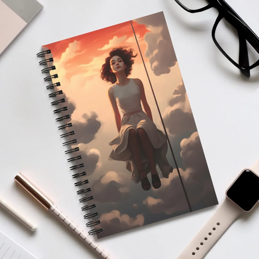 Productive Pen: Creative Writing in Progress - Spiral Notebook