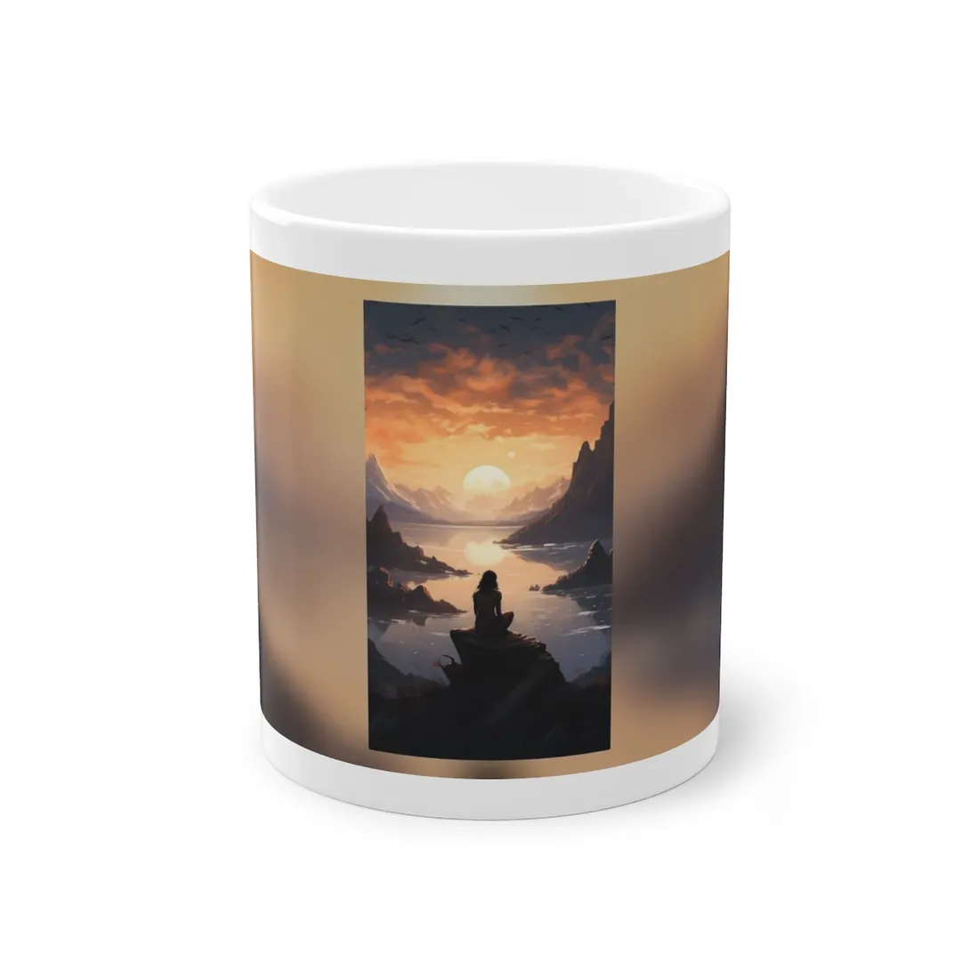 Profile Portrait: Monochrome Photography Art - Mug