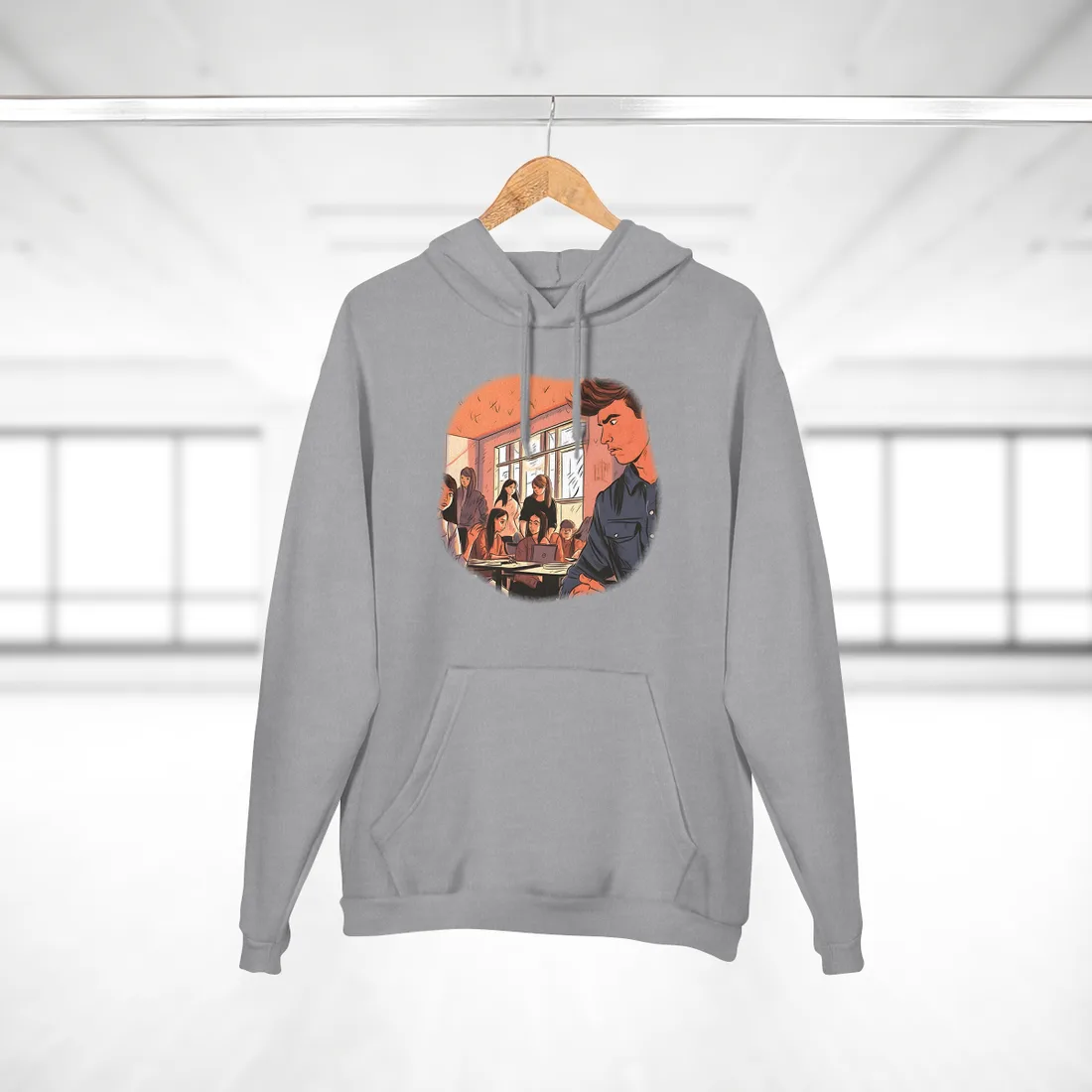 Protein Intervention Graph: Medical Research Visualisation - Hoodie (Heather Grey)