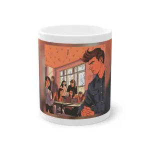 Young Man Among Students Mug