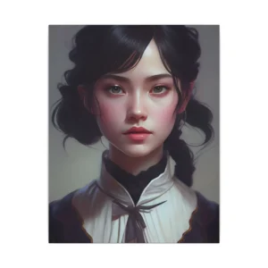 Portrait of a Young Woman Canvas Print