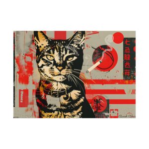 Tabby Cat Graphic Poster