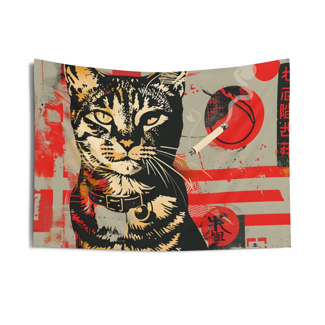 Realistic Cat - Wall Tapestry