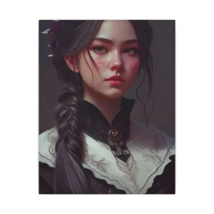 Braided Fantasy Portrait Canvas Print