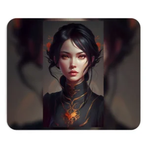 Ember-Eyed Gaze Mouse Pad
