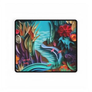 Quilled Paper River Garden Desk Mat