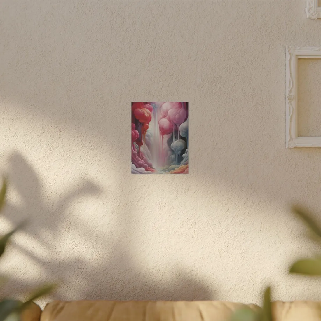 Reality Tears: Geometric Portals in Fabric Art - Canvas