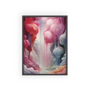 Dripping Pink Dreamscape Framed Poster
