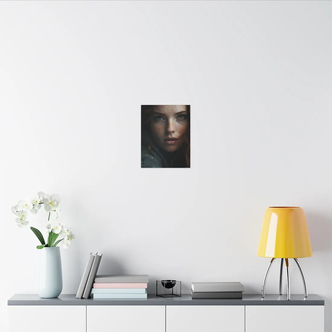 Red Beauty in Nature: Natural Portrait - Canvas
