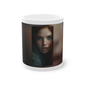 Green Eyed Redhead Woman Mug