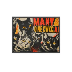 Group of Cats Framed Poster