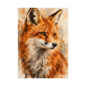 Red Fox Portrait Poster