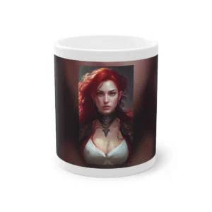 Fantasy Woman with Red Hair Mug