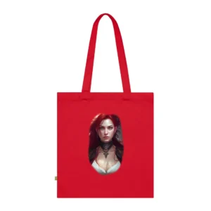 Fantasy Woman with Red Hair Tote Bag