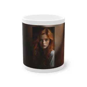 Woman with Long Copper Hair Mug