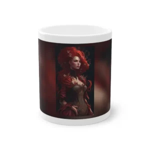Redhead Woman with Leaves Mug
