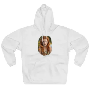 Red-Haired Girl in Meadow Hoodie