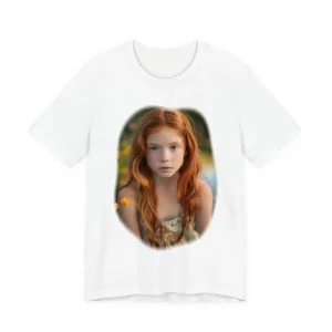 Red-Haired Girl in Meadow T-Shirt