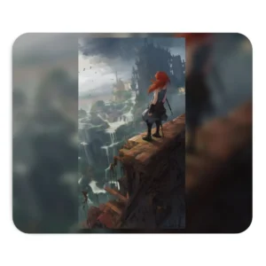 Ledge Above Waterfall Realm Mouse Pad