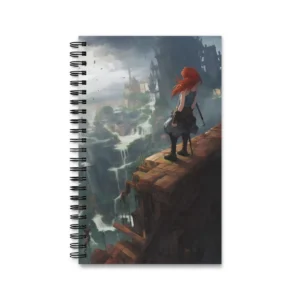 Ledge Above Waterfall Realm Spiral Notebook